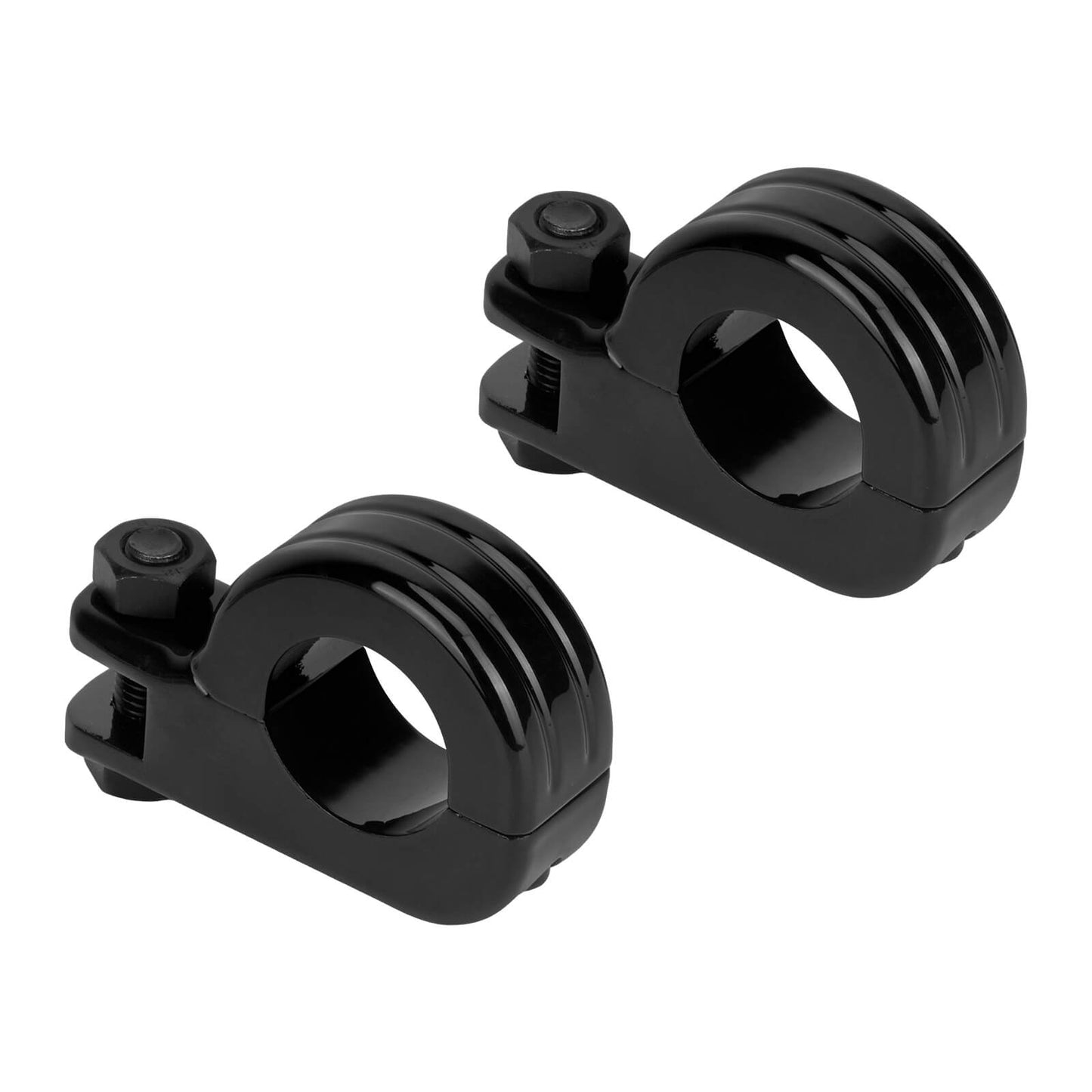 Footpeg Clamp for 1.25“ Highway Crash Bar Black Fit Harley Street Glide | HCmotorku