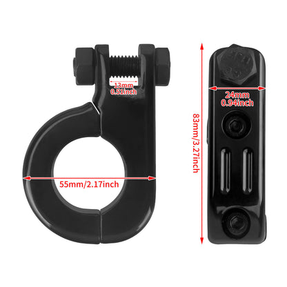 Footpeg Clamp for 1.25“ Highway Crash Bar Black Fit Harley Street Glide | HCmotorku