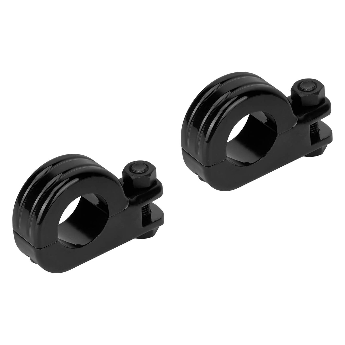 Footpeg Clamp for 1.25“ Highway Crash Bar Black Fit Harley Street Glide | HCmotorku