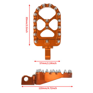 PE010608 HCmotorku Foot Pegs Floorboards MX Pedals Fit Harley Softail Road King Size