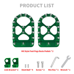 PE010609 hcmotorku green cnc foot pegs footboards mx pedals softail road glide 1990 green product list