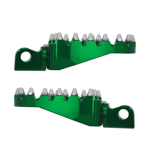 PE010609 hcmotorku green cnc foot pegs footboards mx pedals softail road glide 2008 green side