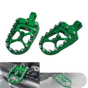 PE010609 hcmotorku green cnc foot pegs footboards mx pedals softail road glide 2025 green effect