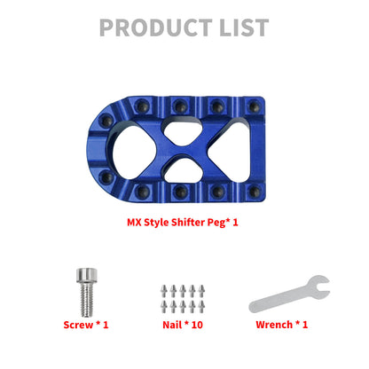 Gear Shifter Peg Brake Pegs MX Style Foot Pedal Blue Fit For Harley | HCmotorku