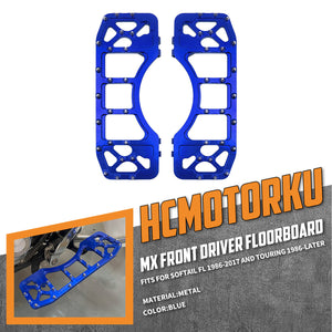 CNC Wide Offroad Rider Floorboards For Harley Touring 1986-2025 Softail | HCmotorku
