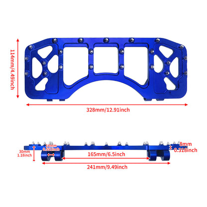 CNC Wide Offroad Rider Floorboards For Harley Touring 1986-2025 Softail | HCmotorku
