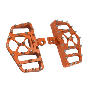 PE011806 HCmotorku Foot Pegs Orange For Harley Touring Dyna Softail Sportster