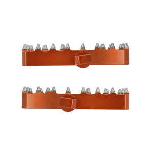 PE011806 HCmotorku Foot Pegs Orange For Harley Touring Dyna Softail Sportster