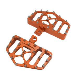 PE011806 HCmotorku Foot Pegs Orange For Harley Touring Dyna Softail Sportster