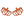 PE011806 HCmotorku Foot Pegs Orange For Harley Touring Dyna Softail Sportster