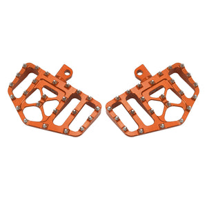 PE011806 HCmotorku Foot Pegs Orange For Harley Touring Dyna Softail Sportster