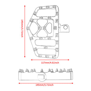 PE011807 hcmotorku green foot pegs cnc aluminum floorboard touring softail 1996 green size