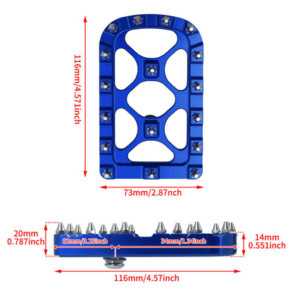 Mx Style Floorboards Shifter Pegs Brake Pedal Cover Kit Blue Fit For Harley Touring Softail | HCmotorku