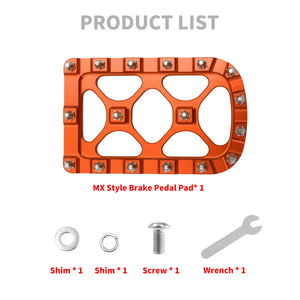PE012006 HCmotorku Brake Pedal Pad For Harley '86-'17 Softail FL Touring-Orange Product List
