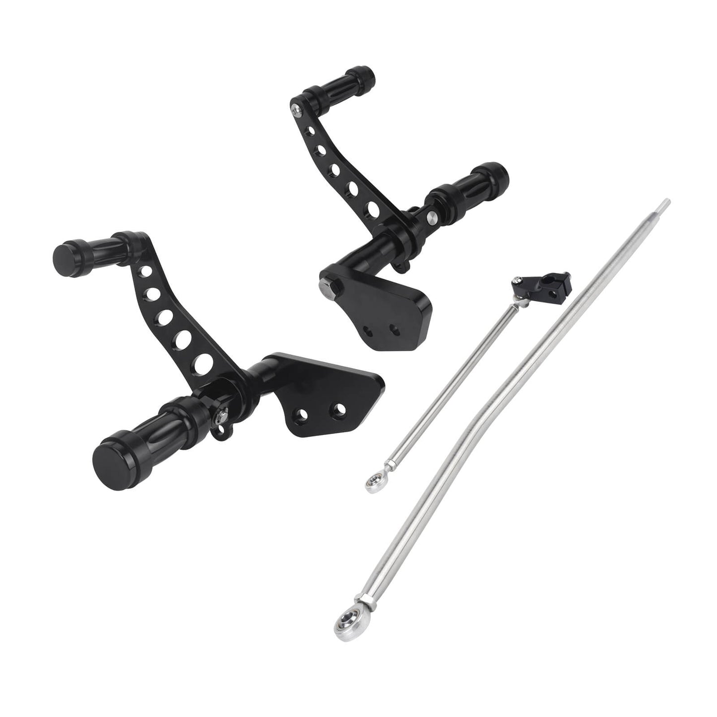Forward Controls Footpegs Levers Linkages Fit Harley Dyna Low Rider Fat Bob 2000-2017 | HCmotorku