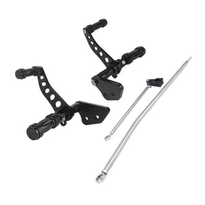 Forward Controls Footpegs Levers Linkages Fit Harley Dyna Low Rider Fat Bob 2000-2017 | HCmotorku