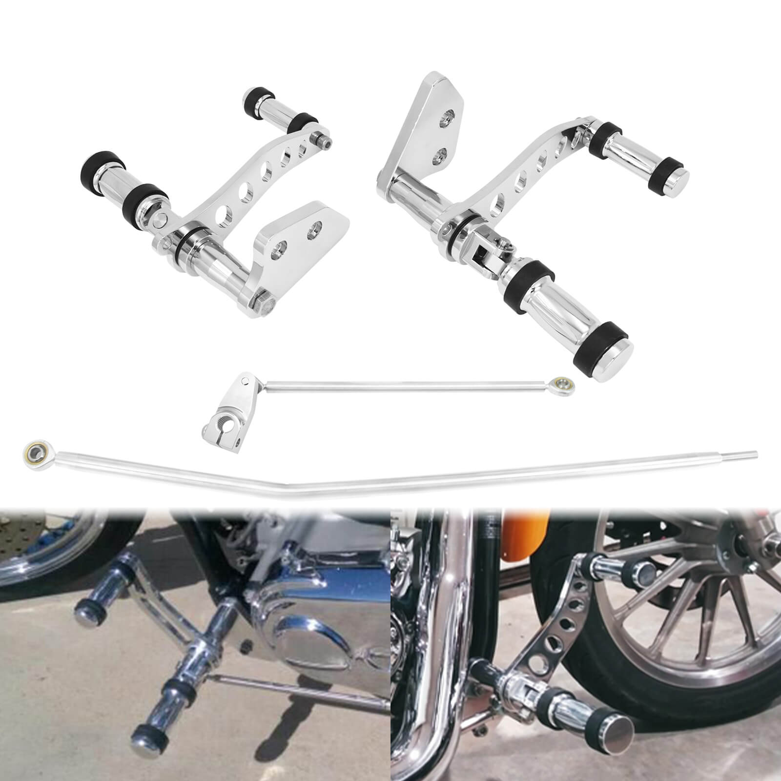 PE012602-harley-forward-control-footpegs-lever-linkages-chrome