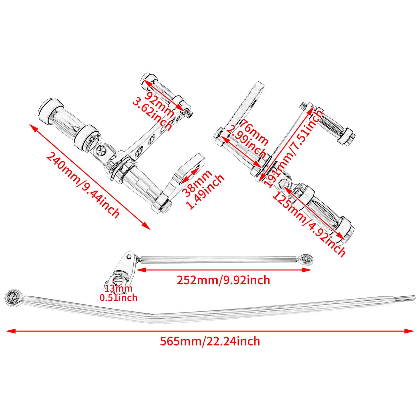 PE012602-harley-forward-control-footpegs-lever-linkages-size