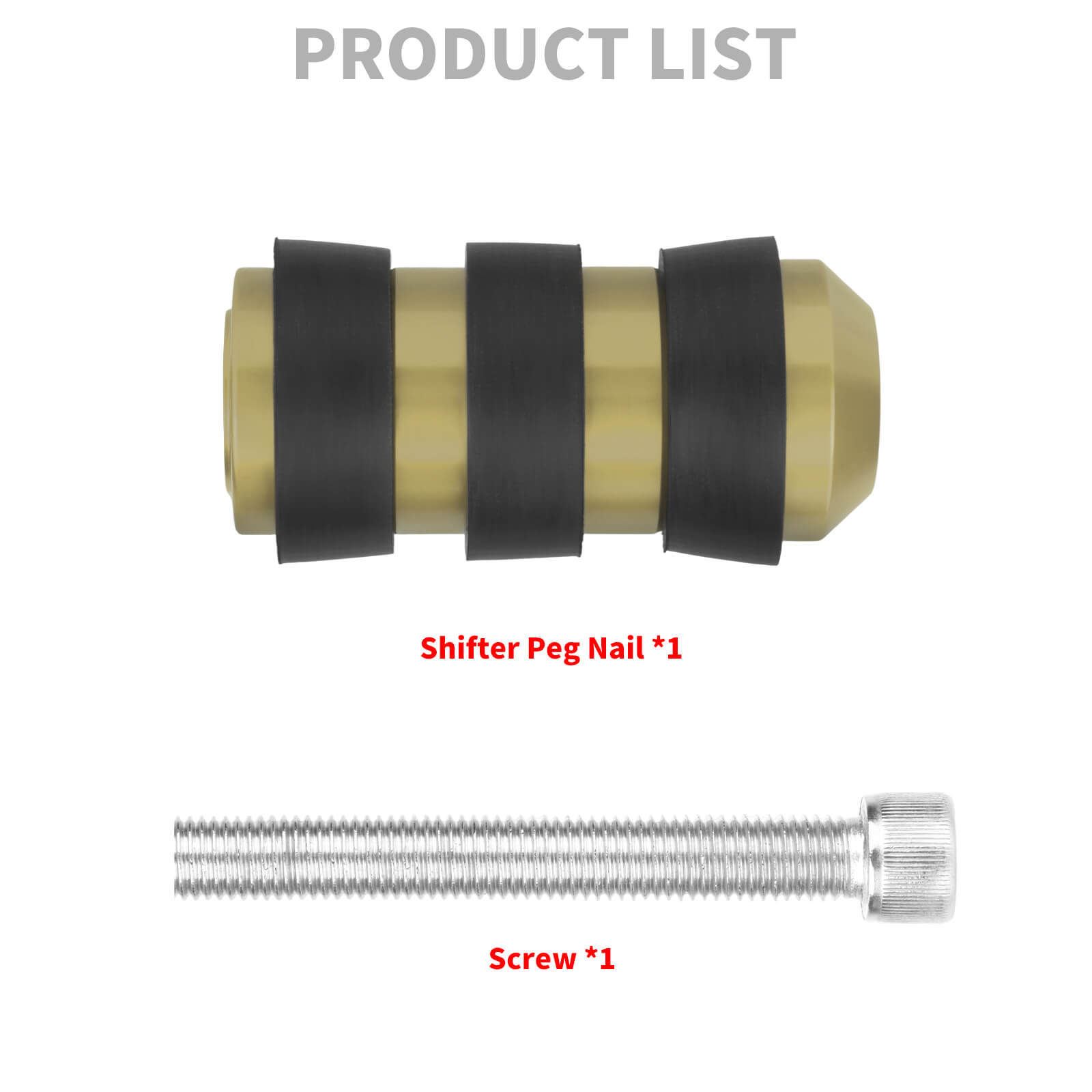 PE014204 hcmotorku Yellow Gear Shift Brake Lever Toe Shifter Peg for harley dyna - product list