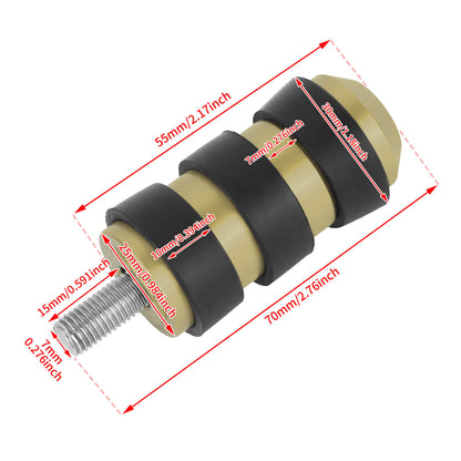 PE014204 hcmotorku Yellow Gear Shift Brake Lever Toe Shifter Peg for harley dyna - size