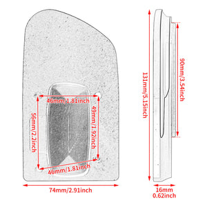 PE014901 hcmotrku CNC Anti-Slip Brake Pedal Pad for Harley Street Bob Fat Bob 2018 - size