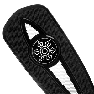 PE016301 HCmotorku CNC Black Front Floorboards Footboards for Indian Specific Pursuit, Challenger, Springfield, Chief, Chieftain, Roadmaster Models
