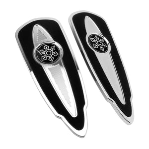 PE016302 HCmotorku CNC Chrome Front Floorboards Footboards for Indian Specific Pursuit, Challenger, Springfield, Chief, Chieftain, Roadmaster Models
