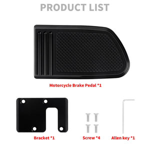 PE016601 HCmotorku Wide Anti-Slip Black Aluminum Brake Pedal Pad for Harley Softail Street Fat Bob ‘18-’25 Product List
