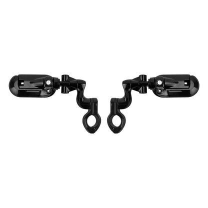 Highway Pegs with Flip-out Heel Rests for 1.25" Engine Guard For Harley | HCmotorku