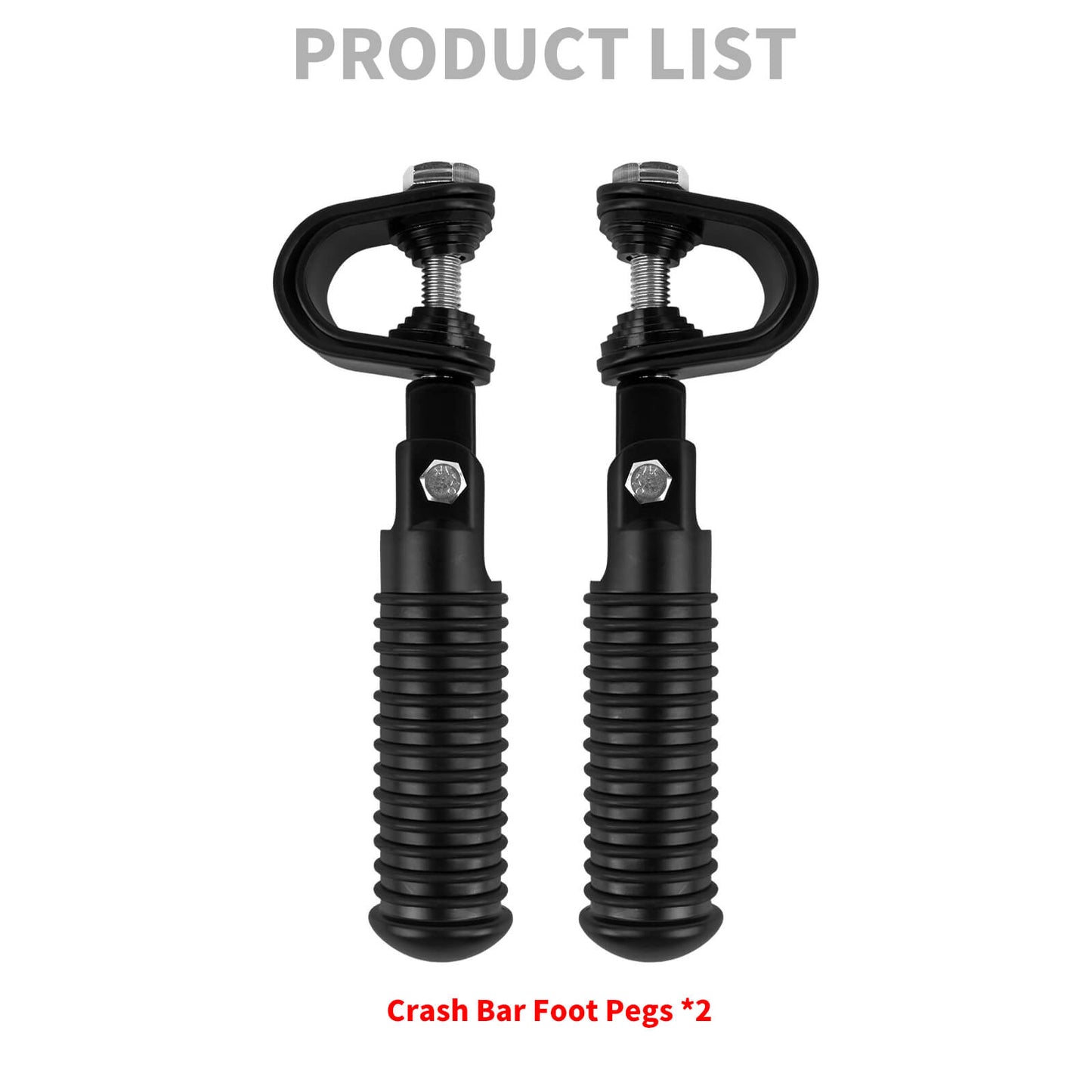PE016801_HCmotorku_Black Highway Footpegs Crash Bar Footpegs for Honda Yamaha Harley Softail Touring Dyna Touring Product List