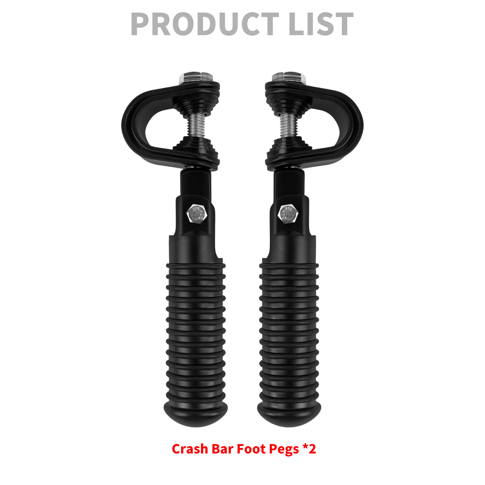 PE016801_HCmotorku_Black Highway Footpegs Crash Bar Footpegs for Honda Yamaha Harley Softail Touring Dyna Touring Product List