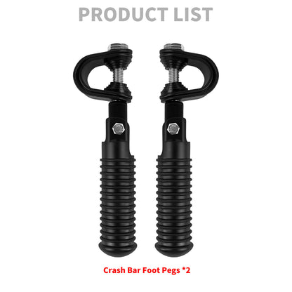 PE016801_HCmotorku_Black Highway Footpegs Crash Bar Footpegs for Honda Yamaha Harley Softail Touring Dyna Touring Product List