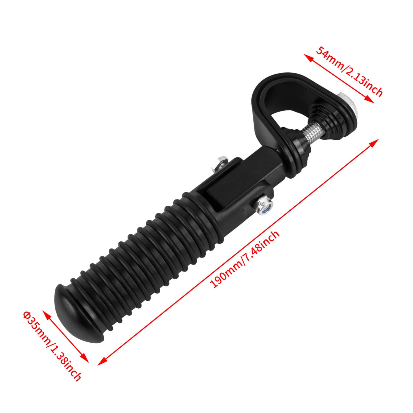 PE016801_HCmotorku_Black Highway Footpegs Crash Bar Footpegs for Honda Yamaha Harley Softail Touring Dyna Touring Size