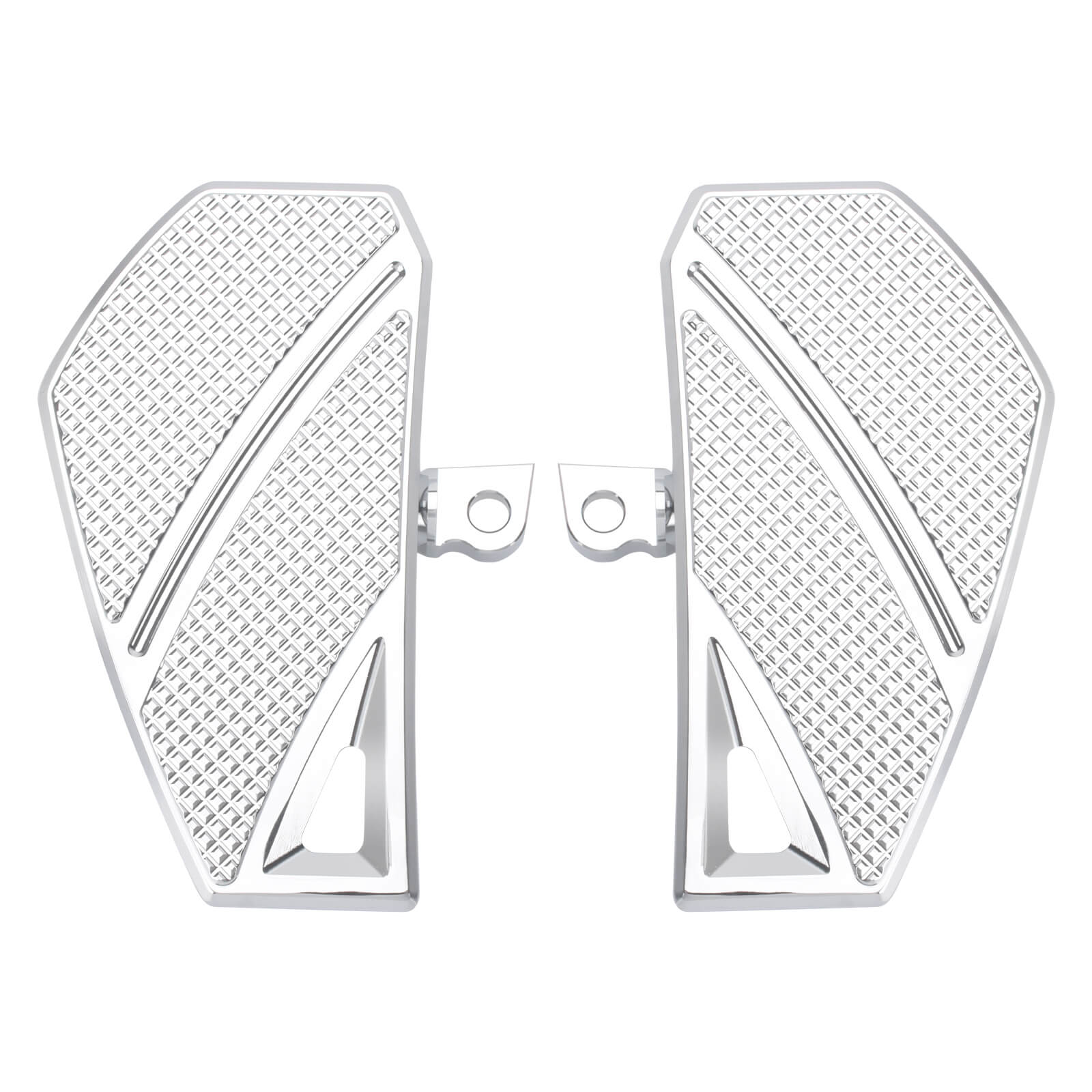 PE017002 HCmotorku Chrome Rear Passenger Footpegs Mini FloorBoards Mini Phantom for Harley Touring Dyna