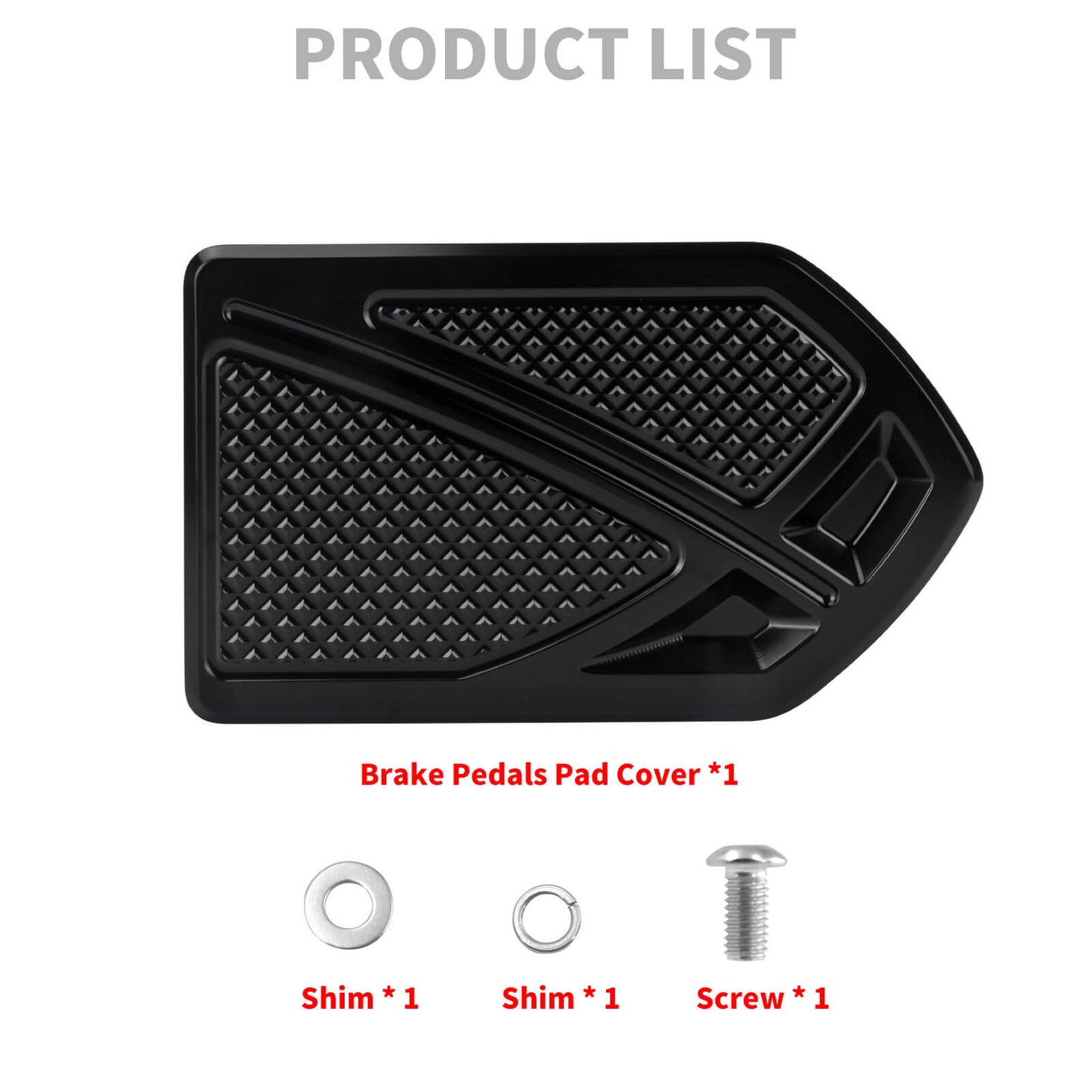 PE017101 HCmotorku Black Phantom Brake Pedal Pad for Harley Softail ‘86-’17 Touring ‘80-Later Dyna Switchback ‘12-’16 Product List