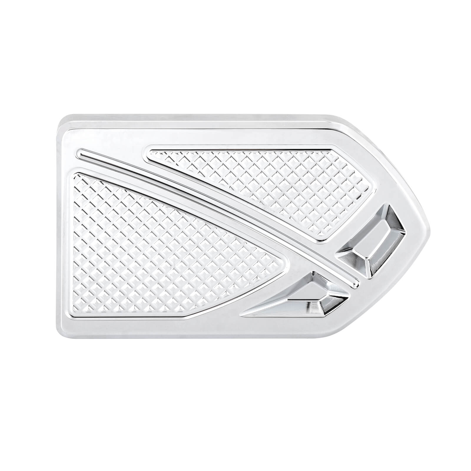 PE017102 HCmotorku Chrome Phantom Brake Pedal Pad for Harley Softail ‘86-’17 Touring ‘80-Later Dyna Switchback ‘12-’16