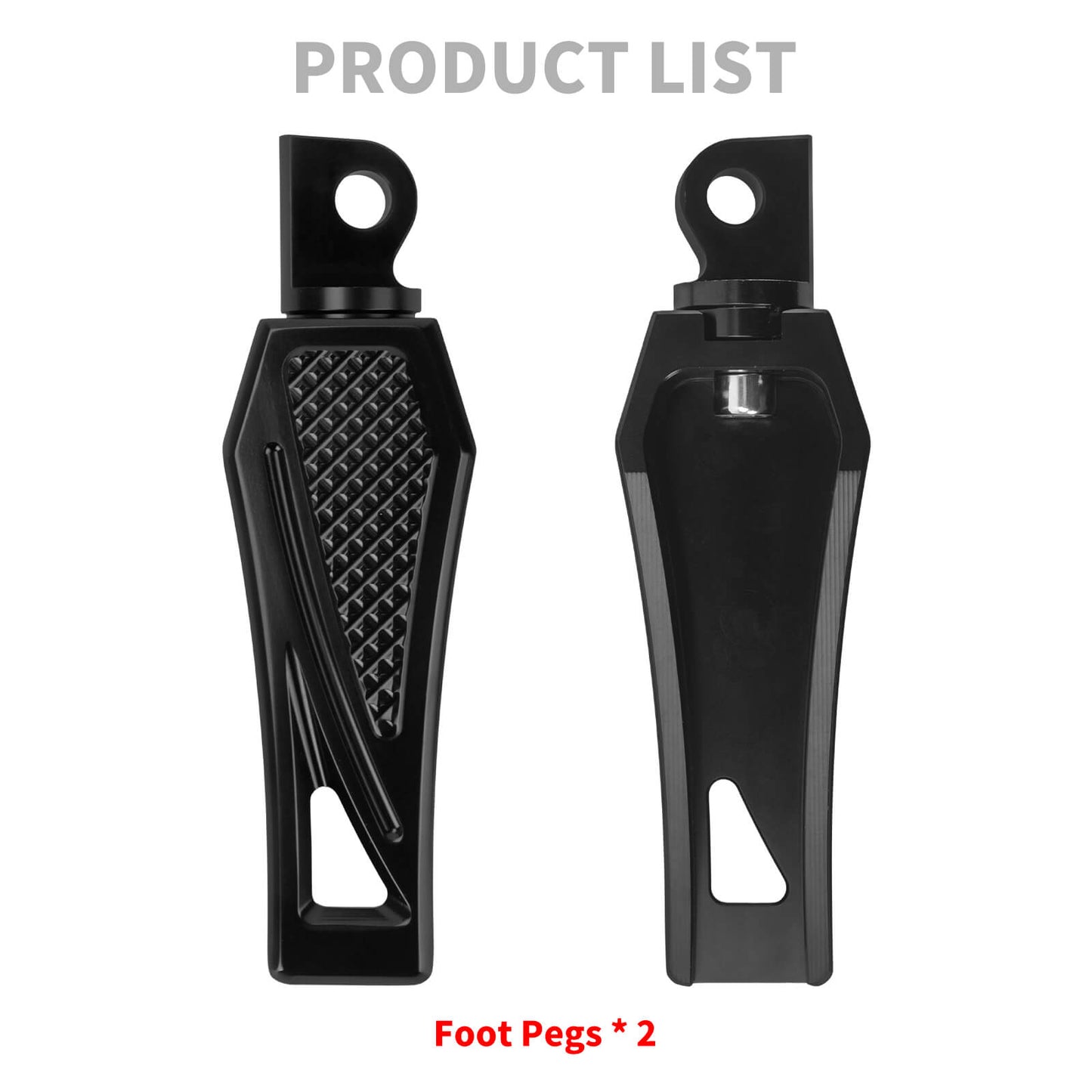 PE017201 HCmotorku Black Motorcycle Footpegs Footboards for Harley Softail Touring Electra Glide Road Glide Road King Product List