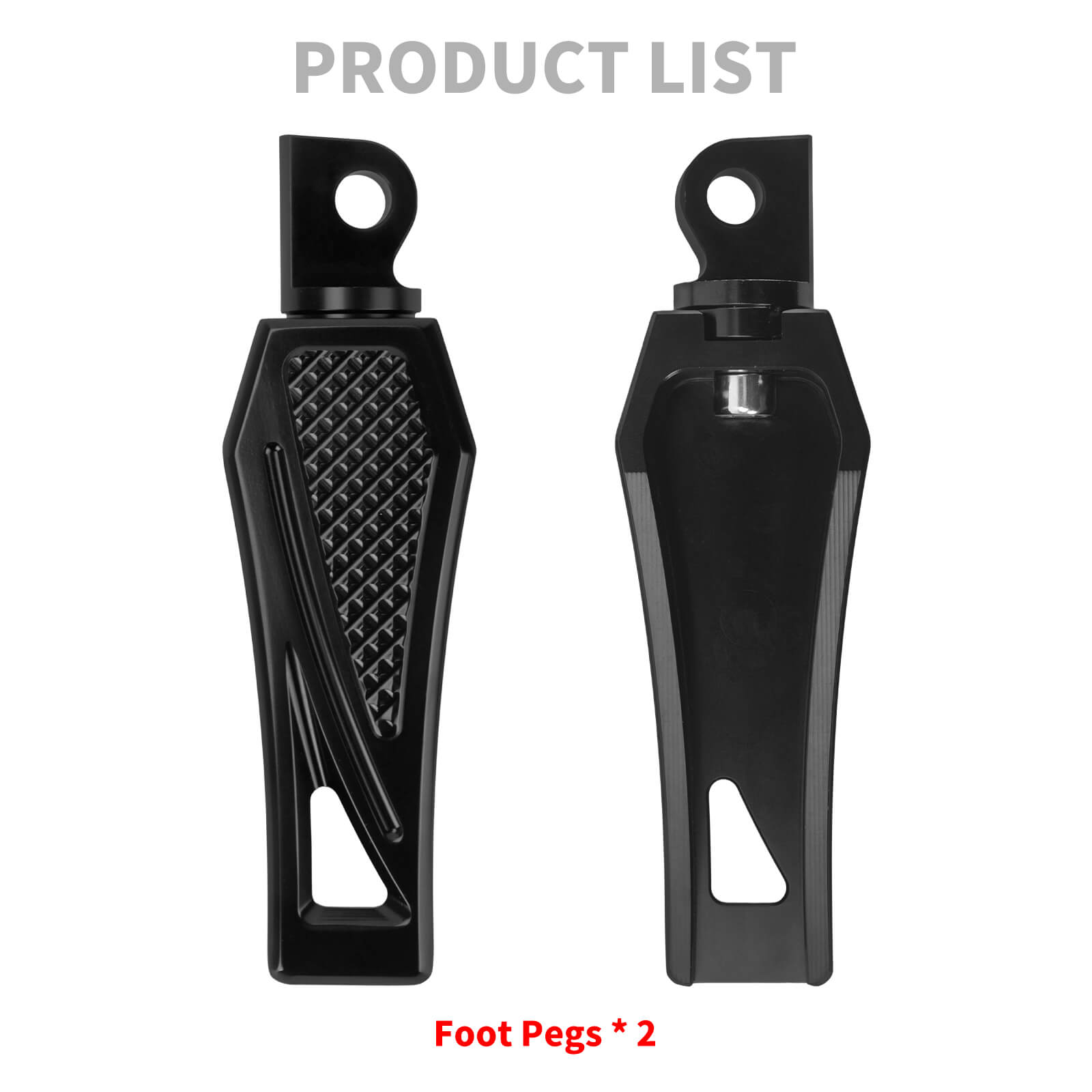 PE017201 HCmotorku Black Motorcycle Footpegs Footboards for Harley Softail Touring Electra Glide Road Glide Road King Product List