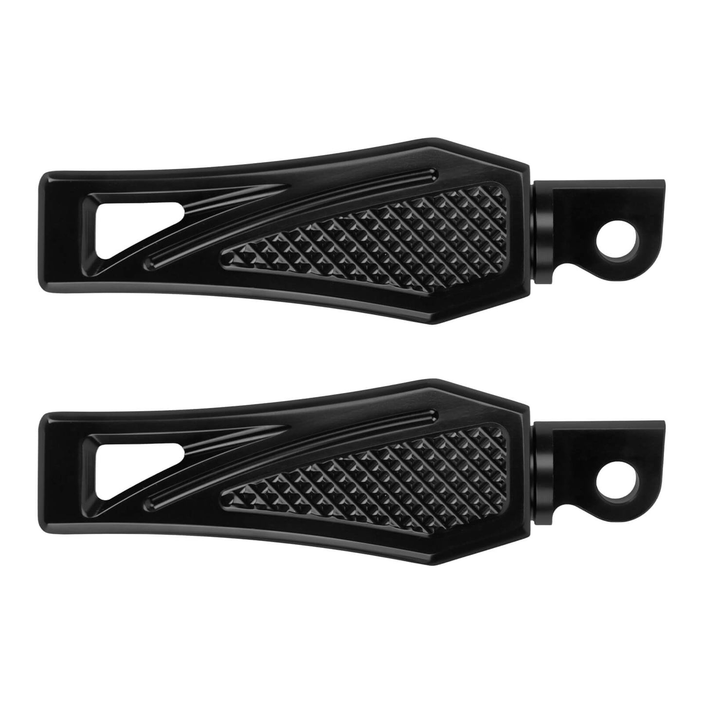 PE017201 HCmotorku Black Motorcycle Footpegs Footboards for Harley Softail Touring Electra Glide Road Glide Road King