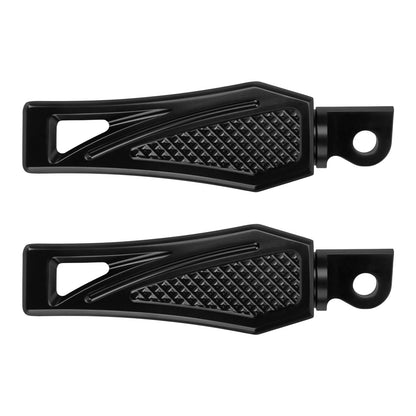 PE017201 HCmotorku Black Motorcycle Footpegs Footboards for Harley Softail Touring Electra Glide Road Glide Road King