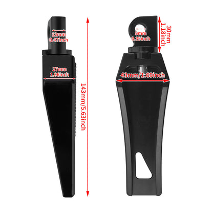 PE017201 HCmotorku Black Motorcycle Footpegs Footboards for Harley Softail Touring Electra Glide Road Glide Road King Size