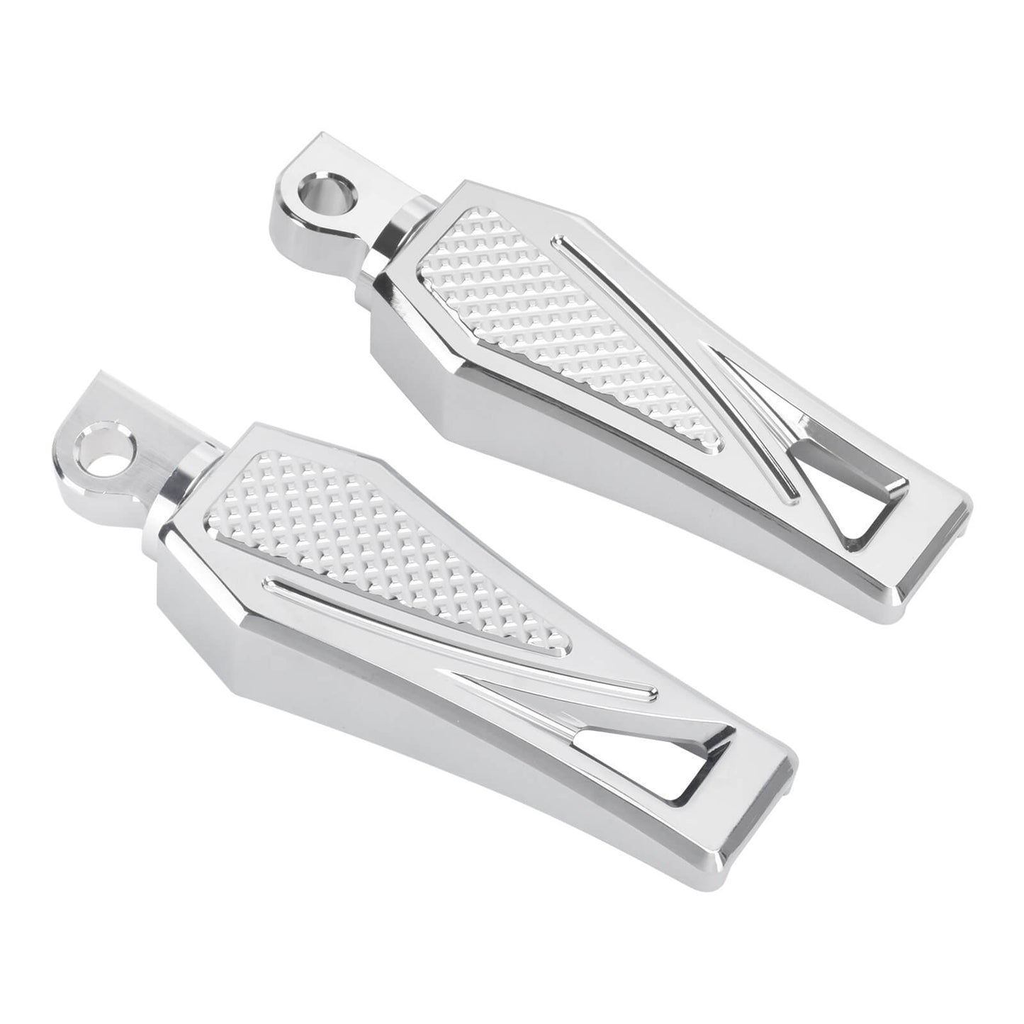 PE017202 HCmotorku Chrome Motorcycle Footpegs Footboards for Harley Softail Touring Electra Glide Road Glide Road King