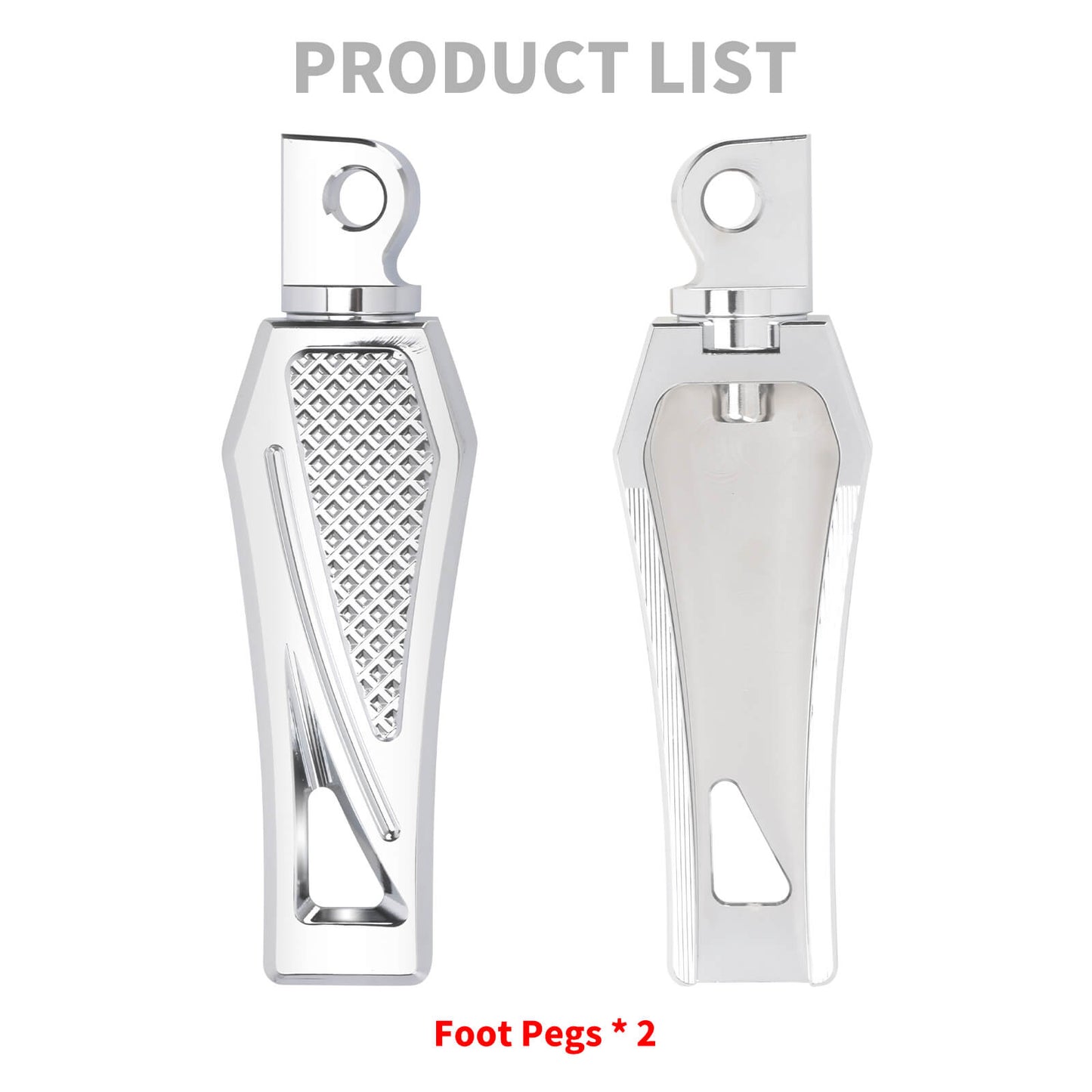 PE017202 HCmotorku Chrome Motorcycle Footpegs Footboards for Harley Softail Touring Electra Glide Road Glide Road King Product List