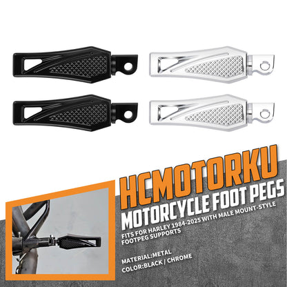PE0172 HCmotorku Motorcycle Footpegs Footboards for Harley Softail Touring Electra Glide Road Glide Road King
