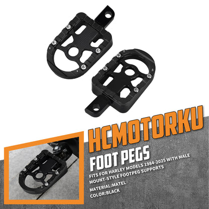 Footboards Footpegs Black For Harley Touring Street Glide Road Glide | HCmotorku