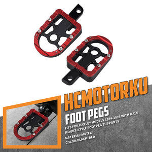 Rear Footboards Footpegs Red For Harley Touring Street Glide Road Glide | HCmotorku