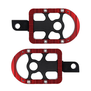 Rear Footboards Footpegs Red For Harley Touring Street Glide Road Glide | HCmotorku