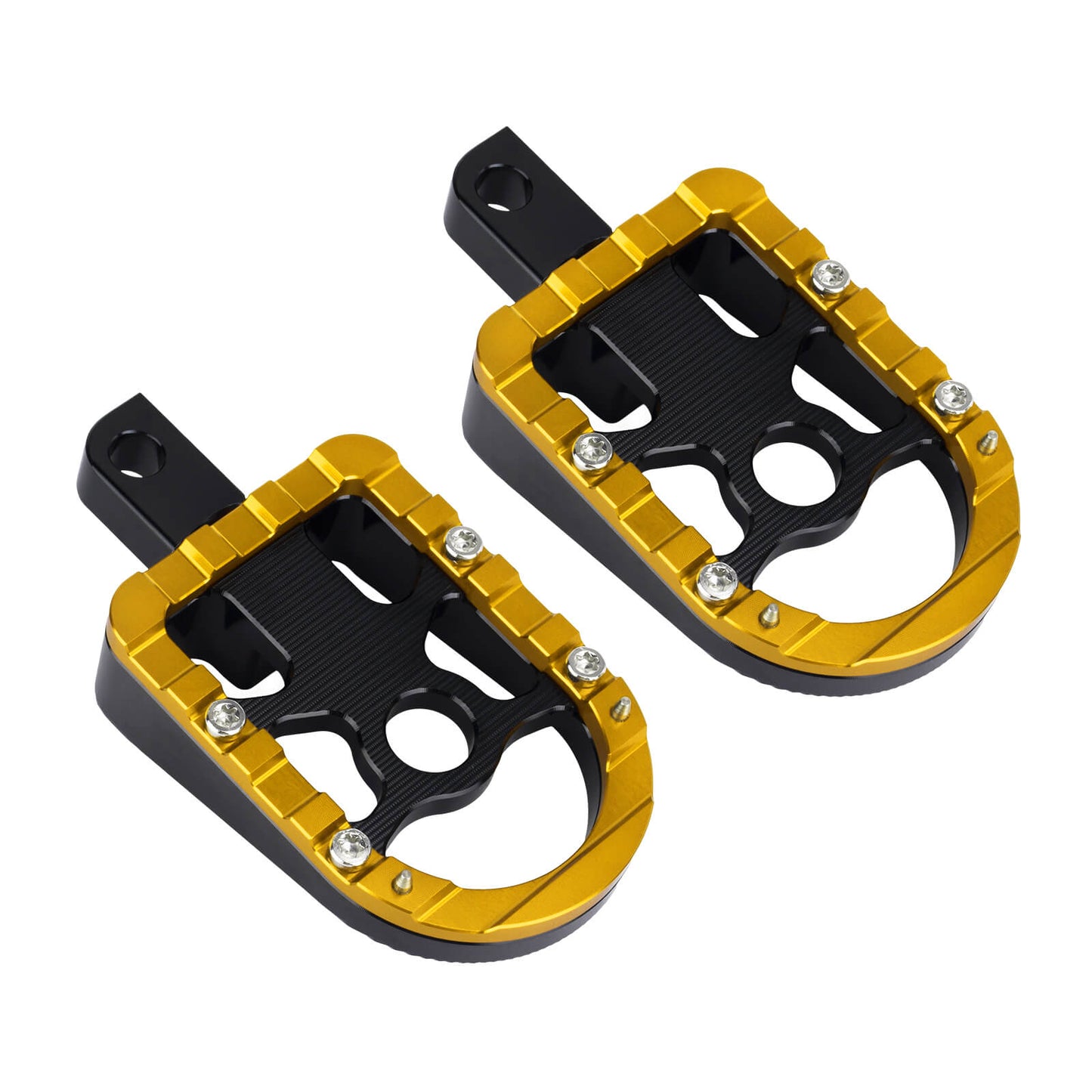 Footboards Footpegs Yellow For Harley Touring Street Glide Road Glide | HCmotorku