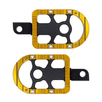 Footboards Footpegs Yellow For Harley Touring Street Glide Road Glide | HCmotorku