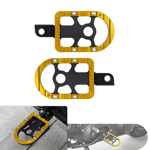 Footboards Footpegs Yellow For Harley Touring Street Glide Road Glide | HCmotorku